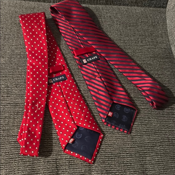 Chaps Red and Blue Classic Ties - Picture 2 of 2
